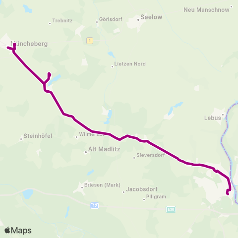 mobus Märkisch-Oderland Bus Bhf ↔︎ Stadt map