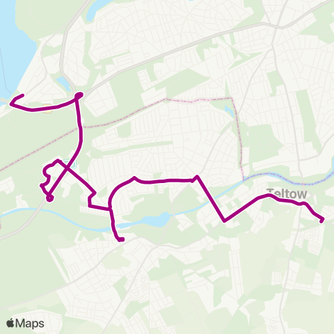 regiobus Potsdam Mittelmark S Teltow Stadt ↔︎ S Wannsee Bhf map