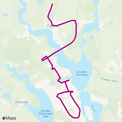 regiobus Potsdam Mittelmark Neu Töplitz ↔︎ Bhf map