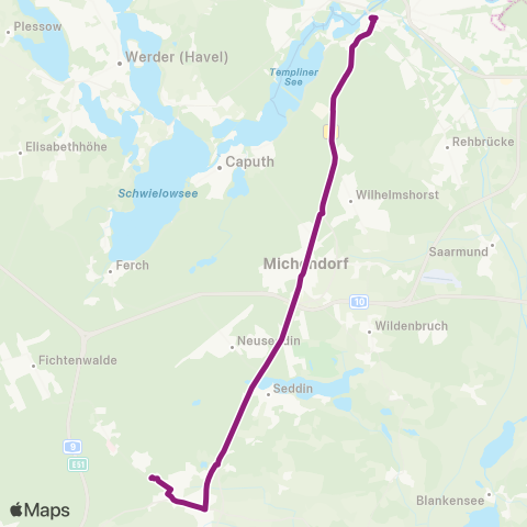 regiobus Potsdam Mittelmark  map