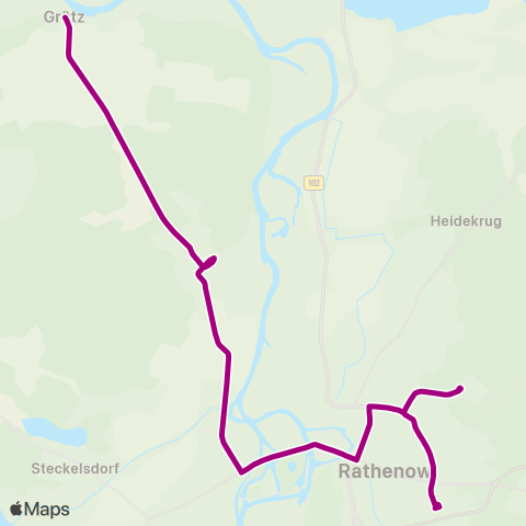 Havelbus Verkehrsgesellschaft Grütz ↔︎ Bhf map