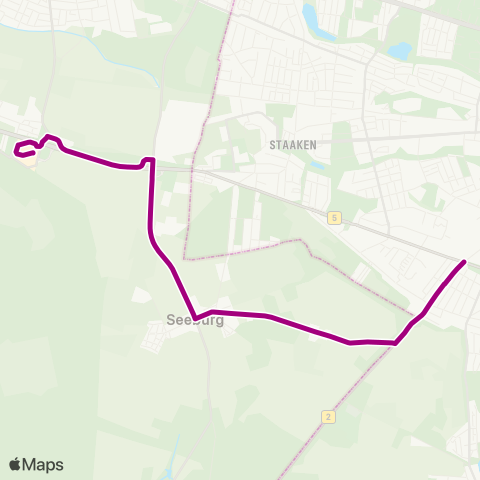 Havelbus Verkehrsgesellschaft Heerstr. ↔︎ Havelpark map