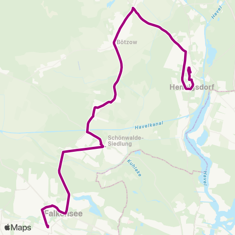 Havelbus Verkehrsgesellschaft Erlenbruch ↔︎ Bhf map