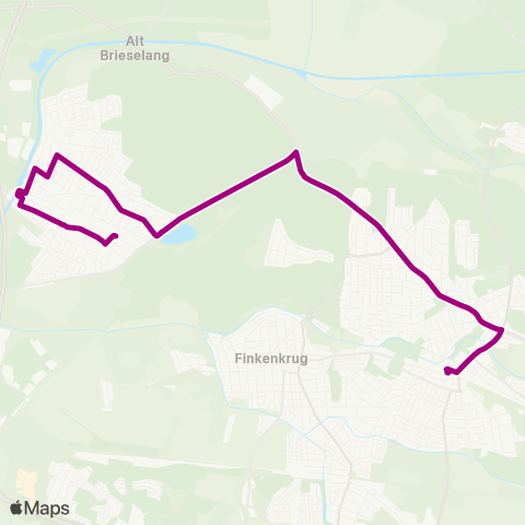 Havelbus Verkehrsgesellschaft Hans-Klakow-Str. ↔︎ Bhf map