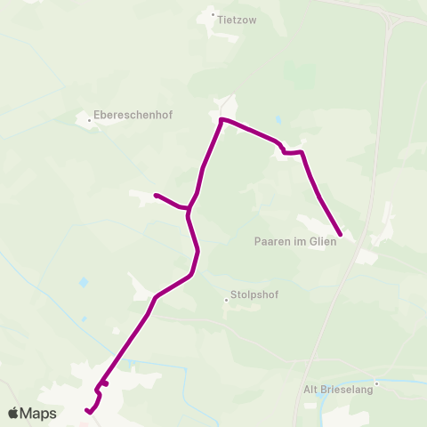 Havelbus Verkehrsgesellschaft Dorf ↔︎ Zentrum map