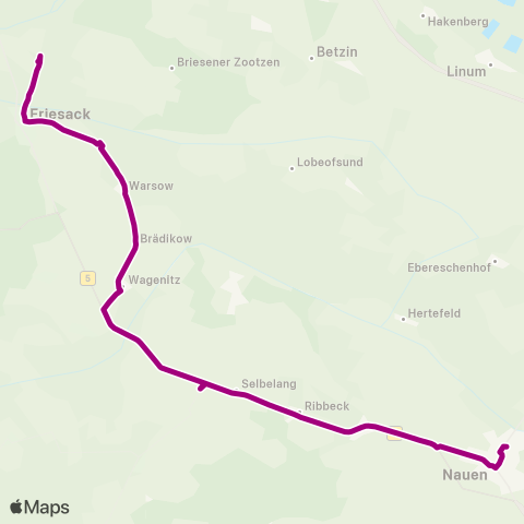 Havelbus Verkehrsgesellschaft Bhf ↔︎ Bhf map