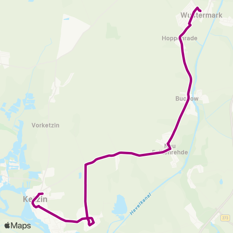 Havelbus Verkehrsgesellschaft AM Markt ↔︎ Bhf map