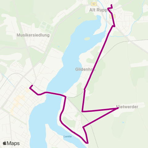 ORP Ostprignitz-Ruppiner Personennahverkehrsgesellschaft Schule ↔︎ Rheinsberger Tor Bhf map