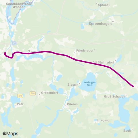 Barnimer Busgesellschaft Neb Ersatzverkehr Storkow ↔︎ Neb Ersatzverkehr Königswusterhaus map