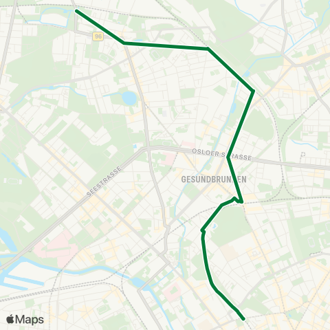 S-Bahn Berlin S Alt-Reinickendorf (Berlin) ↔︎ S Nbf (Berlin) map