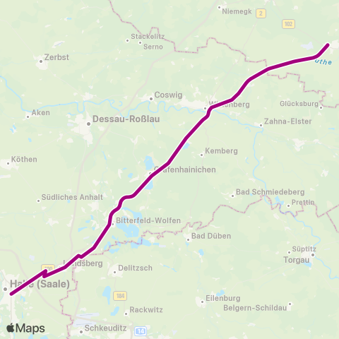 DB Regio  map