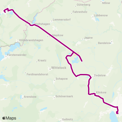 Uckermärkische Verkehrsgesellschaft Schlepkow - Woldegk ↔︎ Holzendorf - Dedelow - Prenzlau map