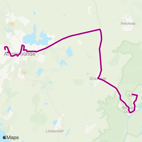 Uckermärkische Verkehrsgesellschaft Stolpe ↔︎ Angermünde Ü. Neuhof map