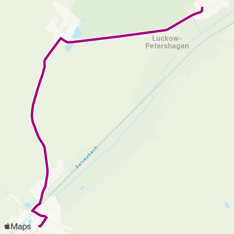 Uckermärkische Verkehrsgesellschaft Petershagen ↔︎ Casekow map