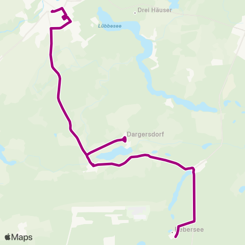 Uckermärkische Verkehrsgesellschaft Gollin ↔︎ Templin map