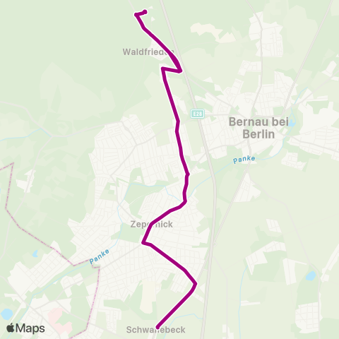 Barnimer Busgesellschaft Schwanebeck Schule ↔︎ Barnim-Gymnasium map