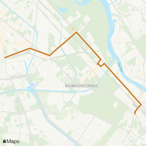 S-Bahn Berlin S+U Neukölln (Berlin) ↔︎ S Schöneweide map