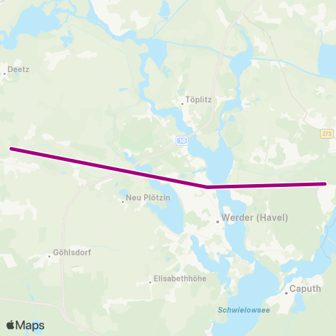 ODEG Ostdeutsche Eisenbahn Bhf ↔︎ Bhf map