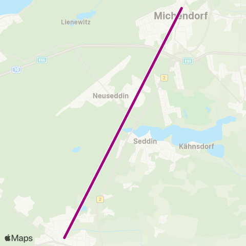 ODEG Ostdeutsche Eisenbahn Stadt Bhf ↔︎ Bhf map