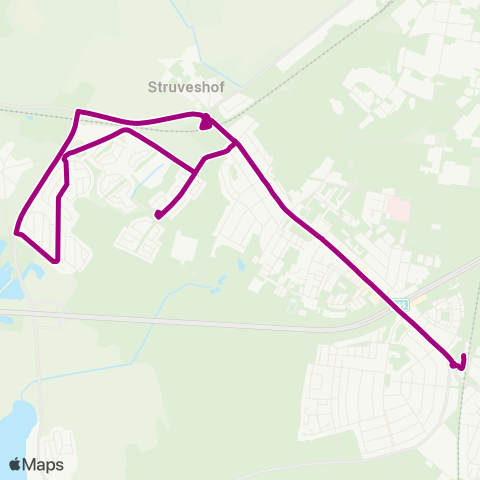 Verkehrsgesellschaft Teltow-Fläming Bhf ↔︎ Bhf map