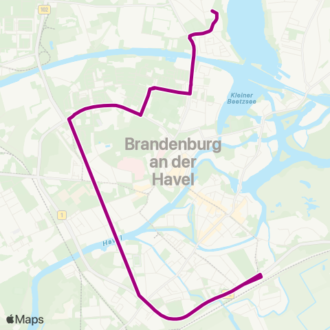 Verkehrsbetriebe Brandenburg an der Havel  map