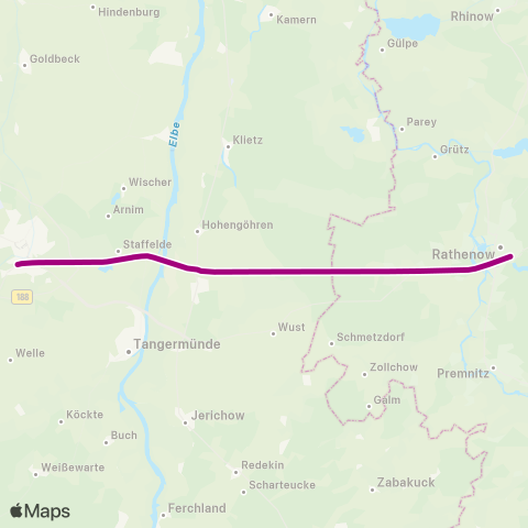 Hanseatische Eisenbahn Hbf ↔︎ Bhf map