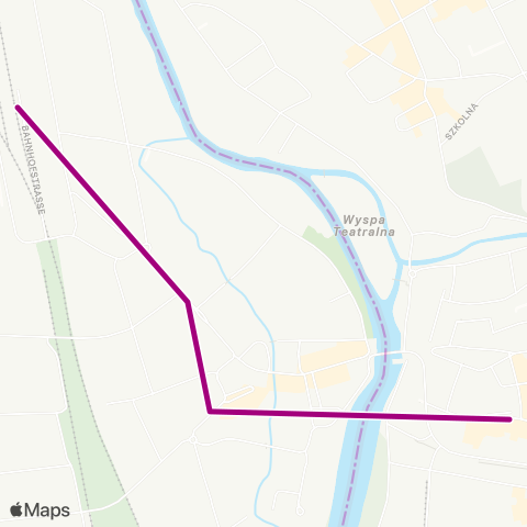 Cottbusverkehr Bhf ↔︎ Busbahnhof map