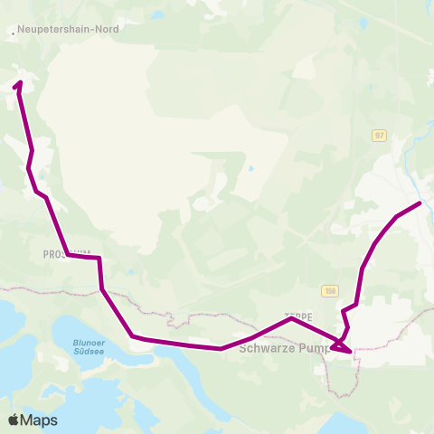 Cottbusverkehr Busbahnhof ↔︎ Bhf map