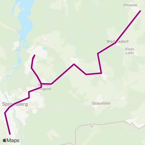 Cottbusverkehr Abzweig Bohsdorf ↔︎ Busbahnhof map