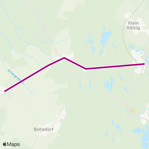 Cottbusverkehr Abzweig Bohsdorf ↔︎ Bahnhofstr. map
