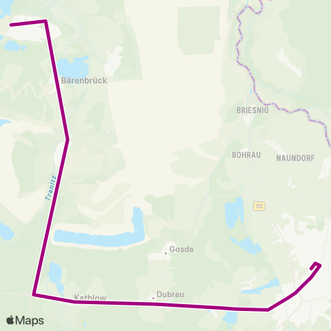 Cottbusverkehr Haupteingang ↔︎ Busbahnhof map