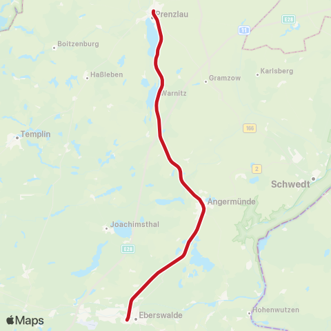 NEB Betriebsgesellschaft Prenzlau, Bhf ↔︎ Angermünde, Bhf map