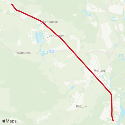 DB Regio S Hennigsdorf Bhf ↔︎ Velten, Bhf map