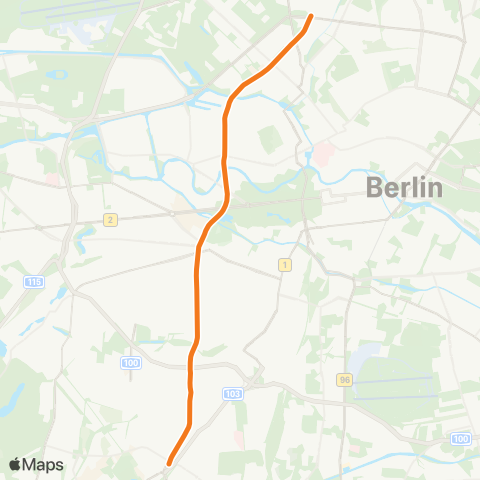 BVG S+U Rathaus Steglitz ↔︎ U Osloer Str. map