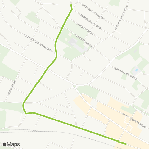 VBG - Verkehrsbetriebe Glattal Wallisellen, Frohheimstrasse - Wallisellen, Bahnhof map