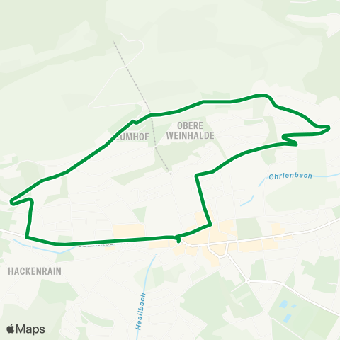 VBL - Verkehrsbetriebe Luzern Kriens, Busschleife - Kriens, Busschleife map