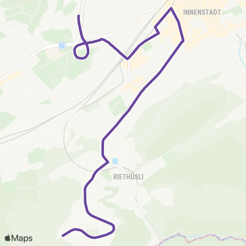 VBSG - Verkehrsbetriebe St.Gallen St. Gallen, Oberhofstetten - St. Gallen, Röteli map