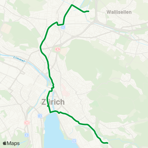 VBZ - Verkehrsbetriebe Zürich Zürich, Rehalp - Zürich, Auzelg map