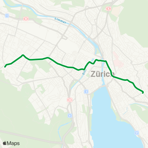 VBZ - Verkehrsbetriebe Zürich Zürich, Klusplatz - Zürich, Albisrieden map