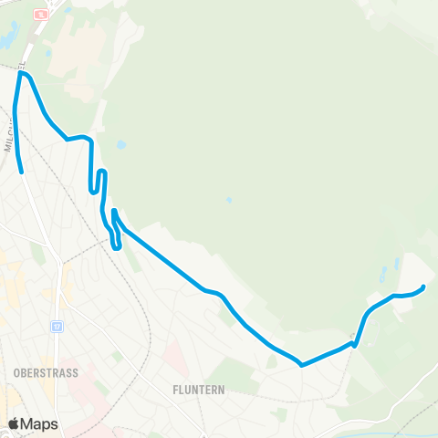 VBZ - Verkehrsbetriebe Zürich Zürich, Im Klösterli - Zürich, Letzistrasse map