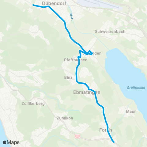 VBZ - Verkehrsbetriebe Zürich Stettbach, Bahnhof - Scheuren, Station map