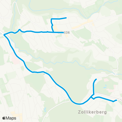 VBZ - Verkehrsbetriebe Zürich Zürich, Buchholz - Zollikerberg, Station map