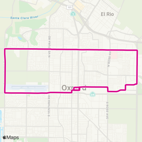 Gold Coast Transit OTC - 5th St - Gonzales Rd map