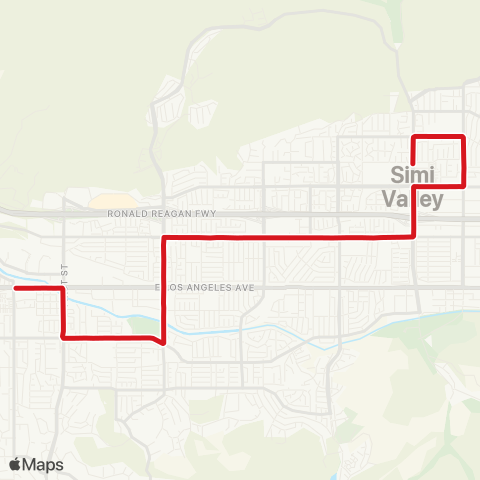 Simi Valley Transit Cochran Street / Royal Avenue map