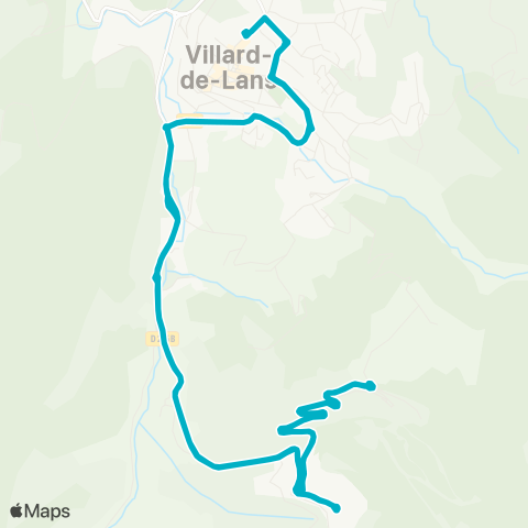 Navette Villard-de-Lans Domaine de ski alpin map