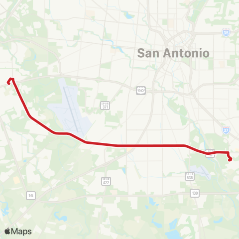 VIA Metropolitan Transit Primo Military map