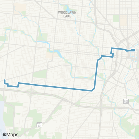 VIA Metropolitan Transit Guadalupe / Ceralvo 68-66 Lineup map