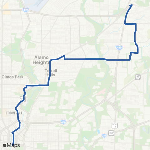 VIA Metropolitan Transit North St Marys map