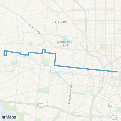 VIA Metropolitan Transit Martin map