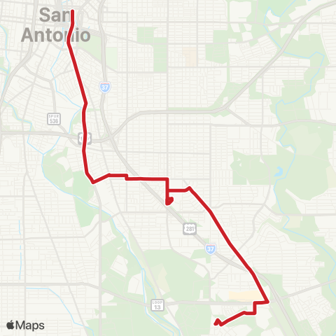 VIA Metropolitan Transit South St Marys map